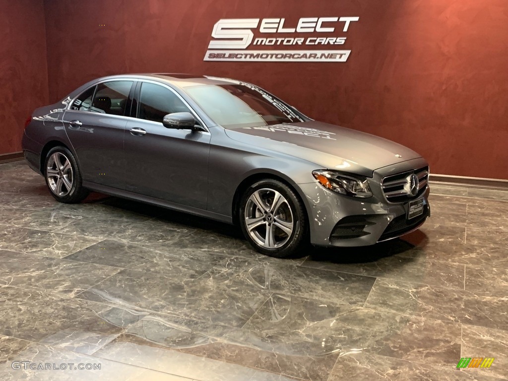 2019 E 300 4Matic Sedan - Selenite Grey Metallic / Nut Brown/Black photo #3