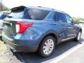 2020 Blue Metallic Ford Explorer Limited 4WD  photo #3
