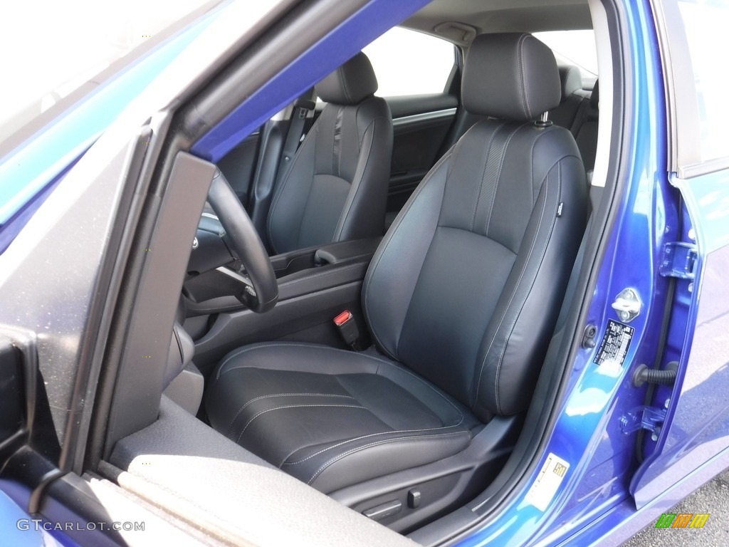 2018 Civic EX-L Sedan - Aegean Blue Metallic / Black photo #11