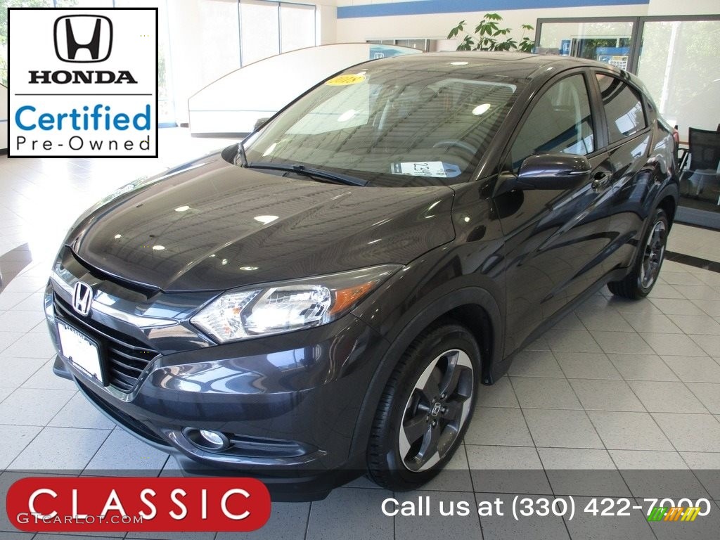2018 HR-V EX - Mulberry Metallic / Black photo #1