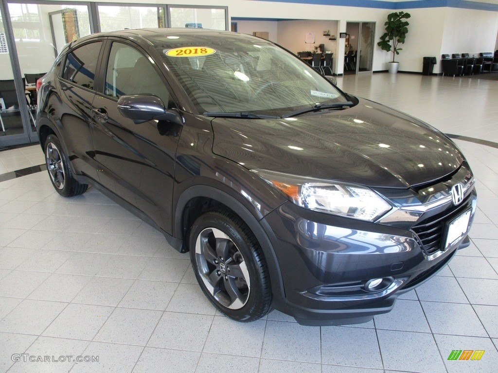 2018 HR-V EX - Mulberry Metallic / Black photo #3