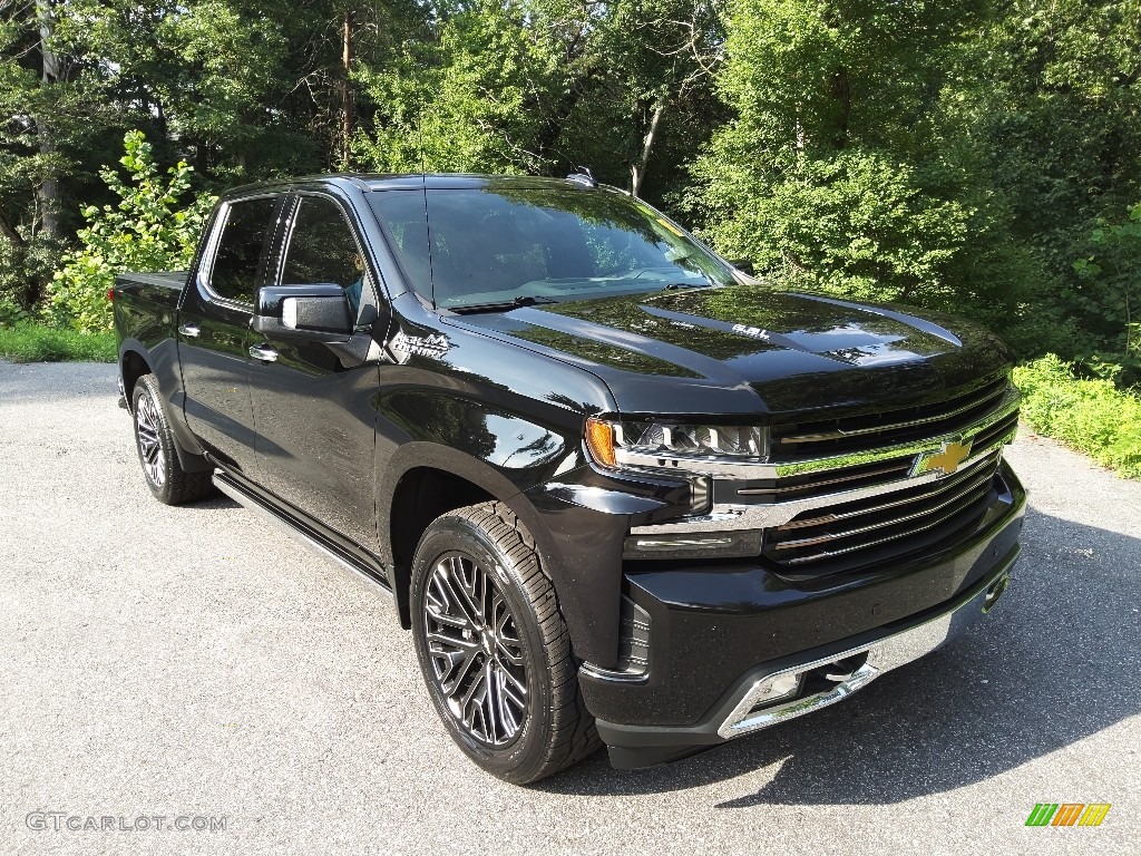 Black 2019 Chevrolet Silverado 1500 High Country Crew Cab 4WD Exterior Photo #144767139