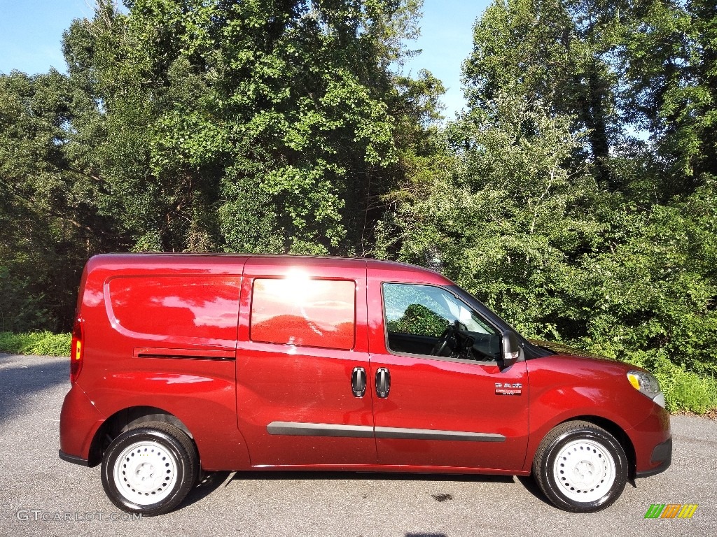 Deep Red Metallic 2022 Ram ProMaster City Tradesman Cargo Van Exterior Photo #144768501
