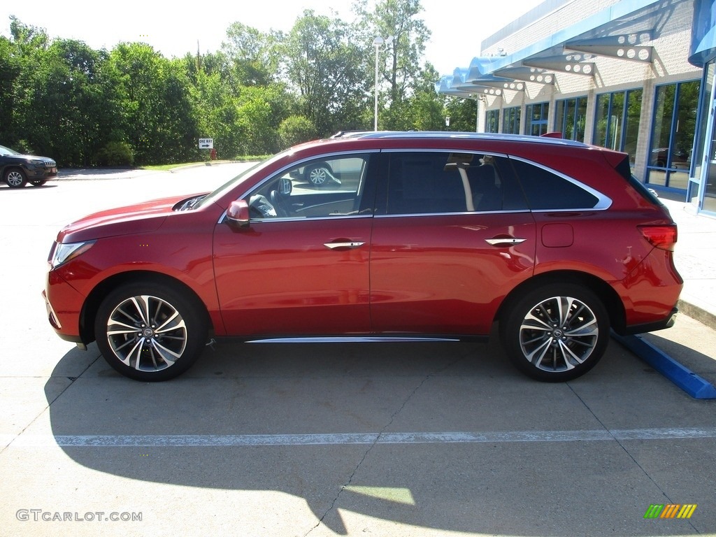 2019 MDX Technology SH-AWD - Performance Red Pearl / Parchment photo #10
