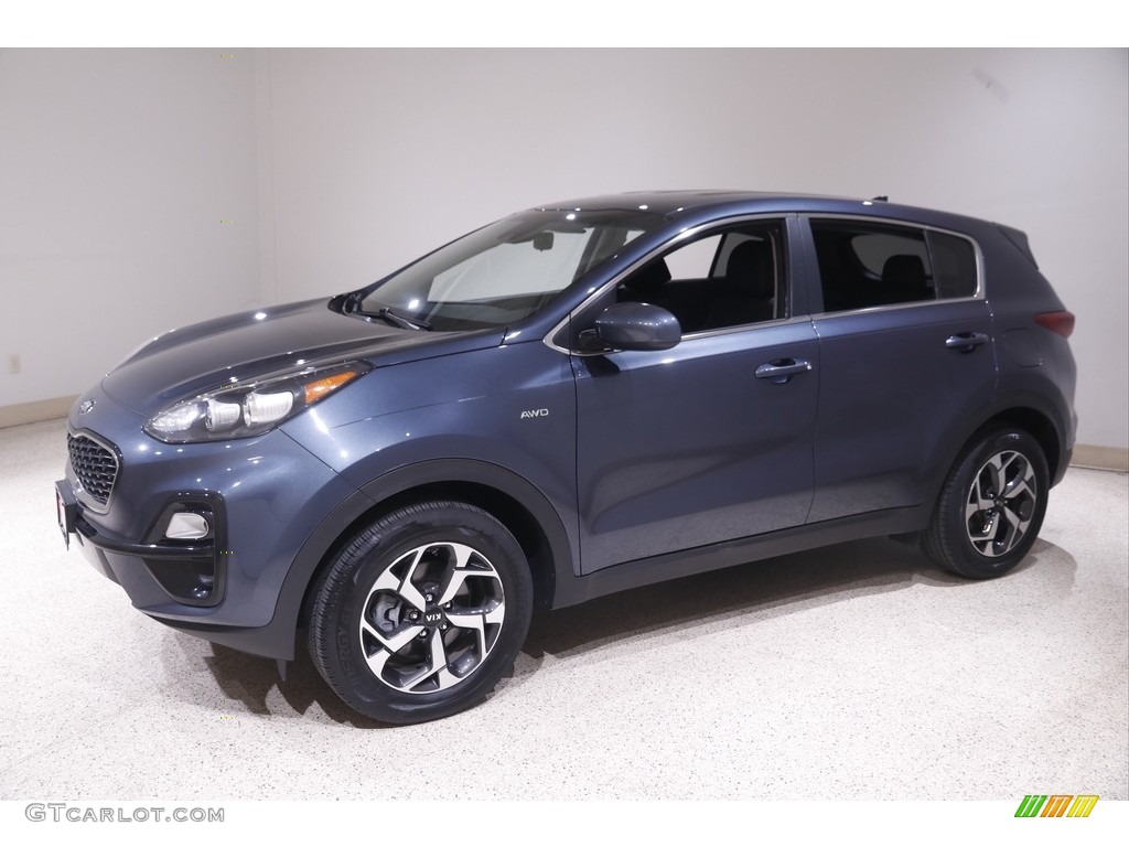 2020 Sportage LX AWD - Pacific Blue / Black photo #3