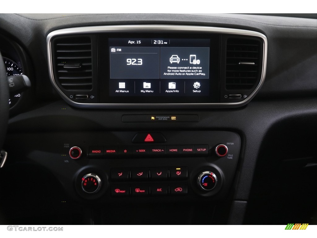 2020 Sportage LX AWD - Pacific Blue / Black photo #9