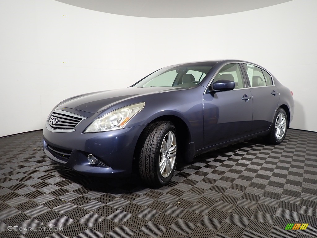 2012 G 25 x AWD Sedan - Blue Slate / Stone photo #9