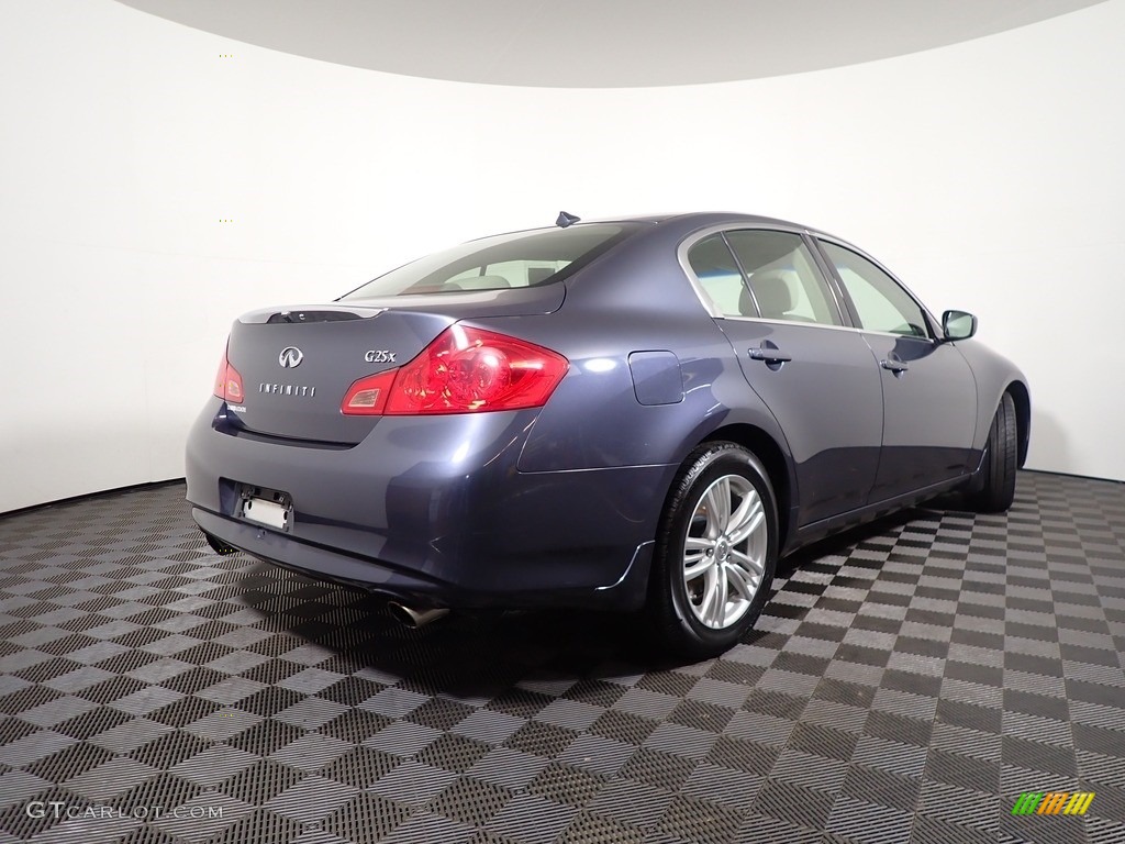 2012 G 25 x AWD Sedan - Blue Slate / Stone photo #16