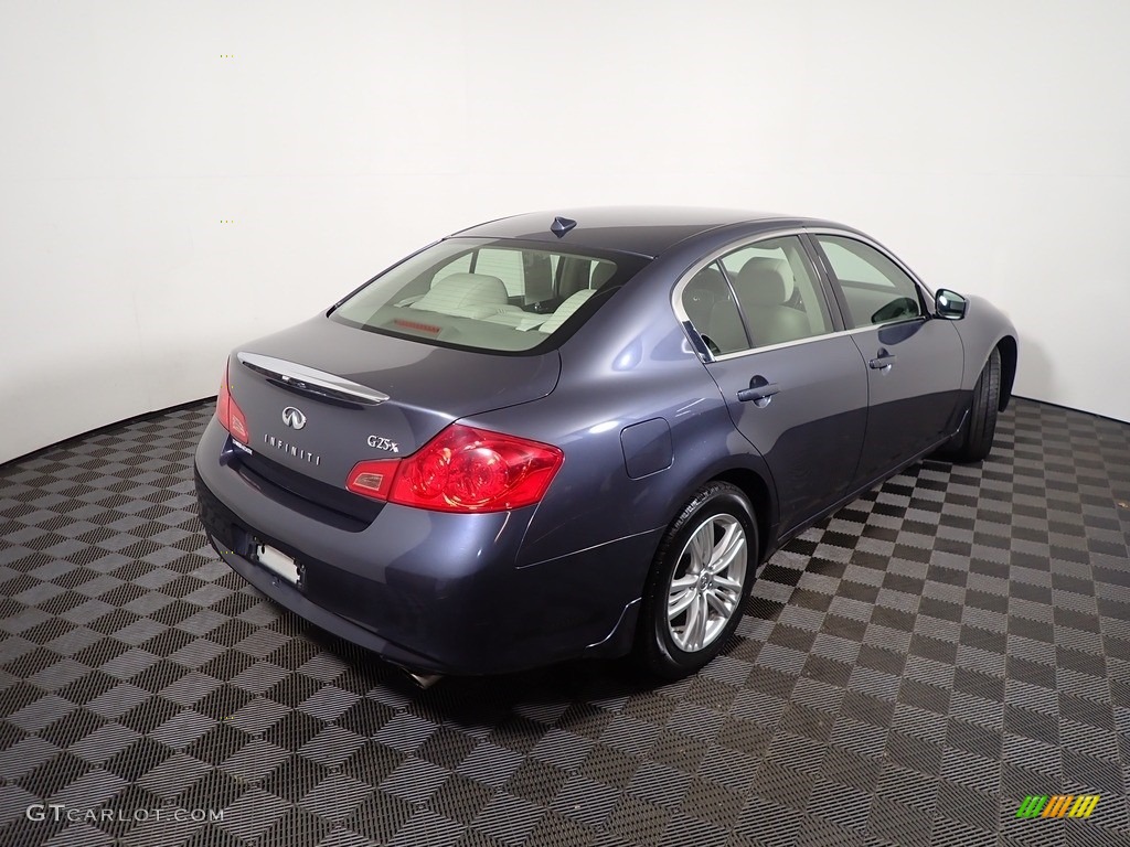 2012 G 25 x AWD Sedan - Blue Slate / Stone photo #17