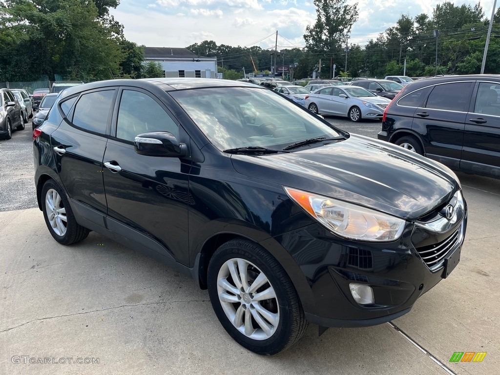 2012 Tucson Limited AWD - Ash Black / Black/Saddle photo #2