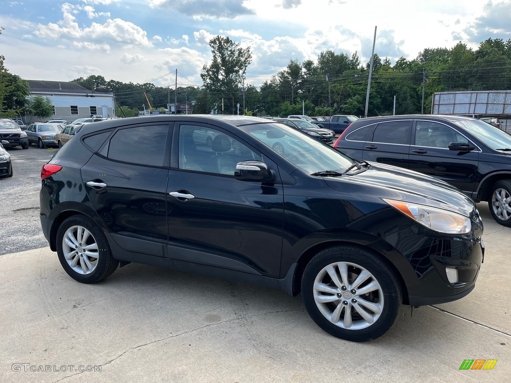 2012 Tucson Limited AWD - Ash Black / Black/Saddle photo #3