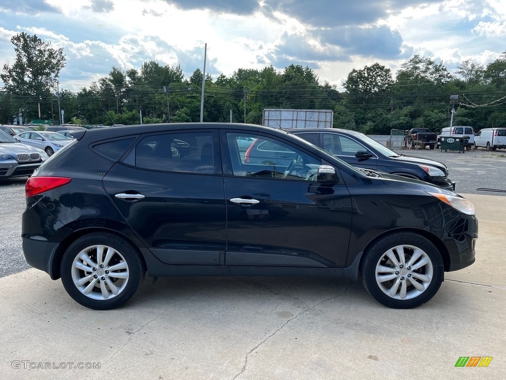 2012 Tucson Limited AWD - Ash Black / Black/Saddle photo #4