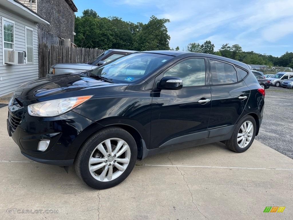 2012 Tucson Limited AWD - Ash Black / Black/Saddle photo #11