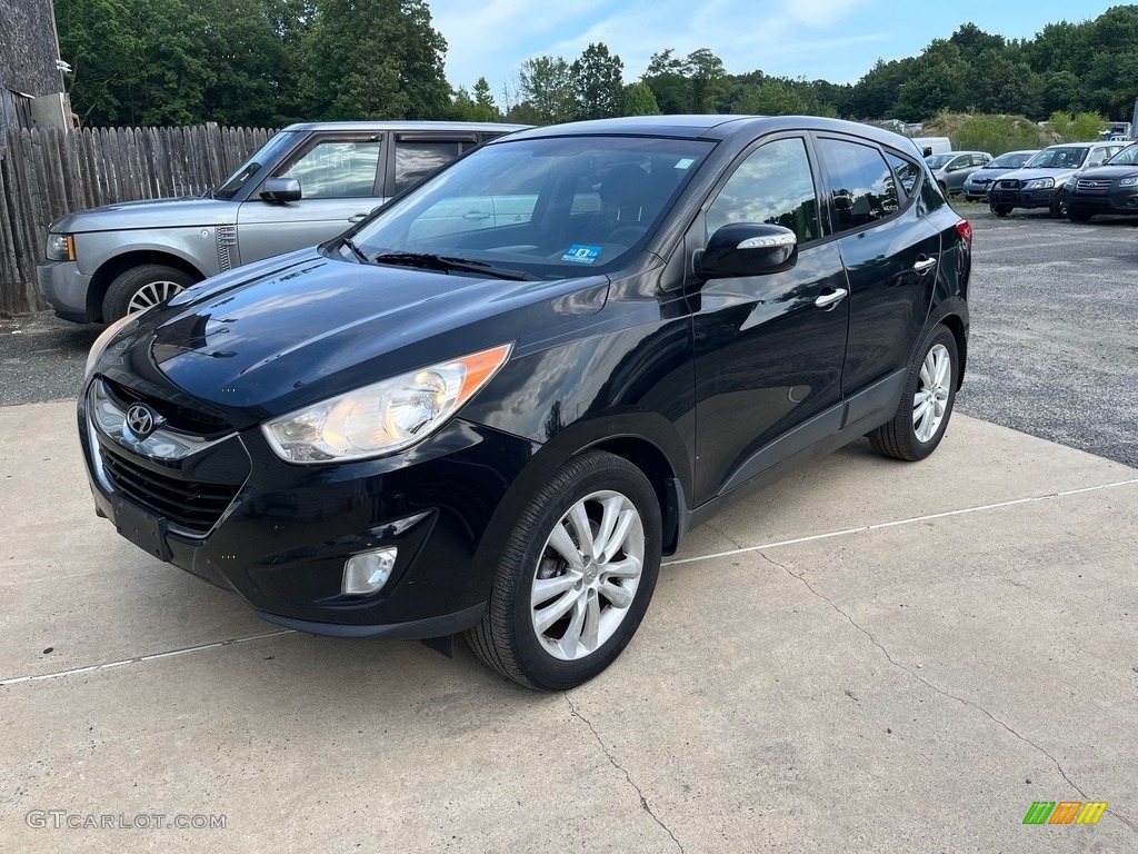 2012 Tucson Limited AWD - Ash Black / Black/Saddle photo #12