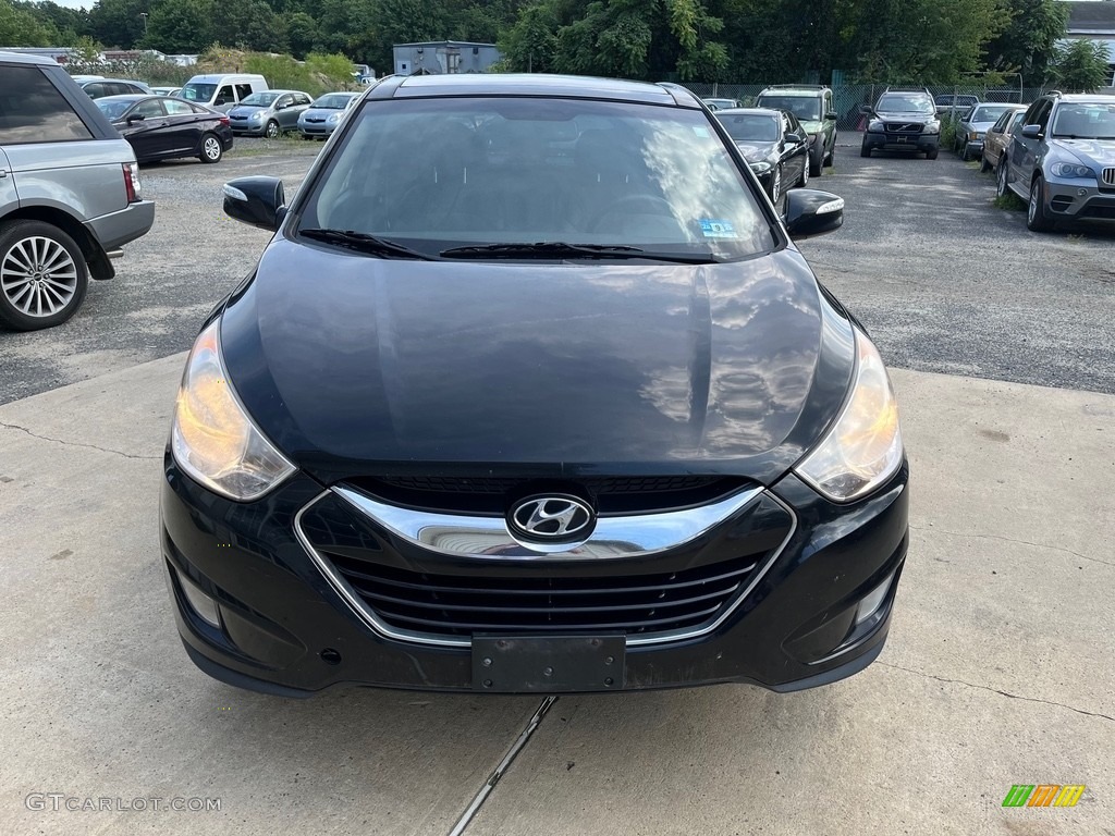 2012 Tucson Limited AWD - Ash Black / Black/Saddle photo #13