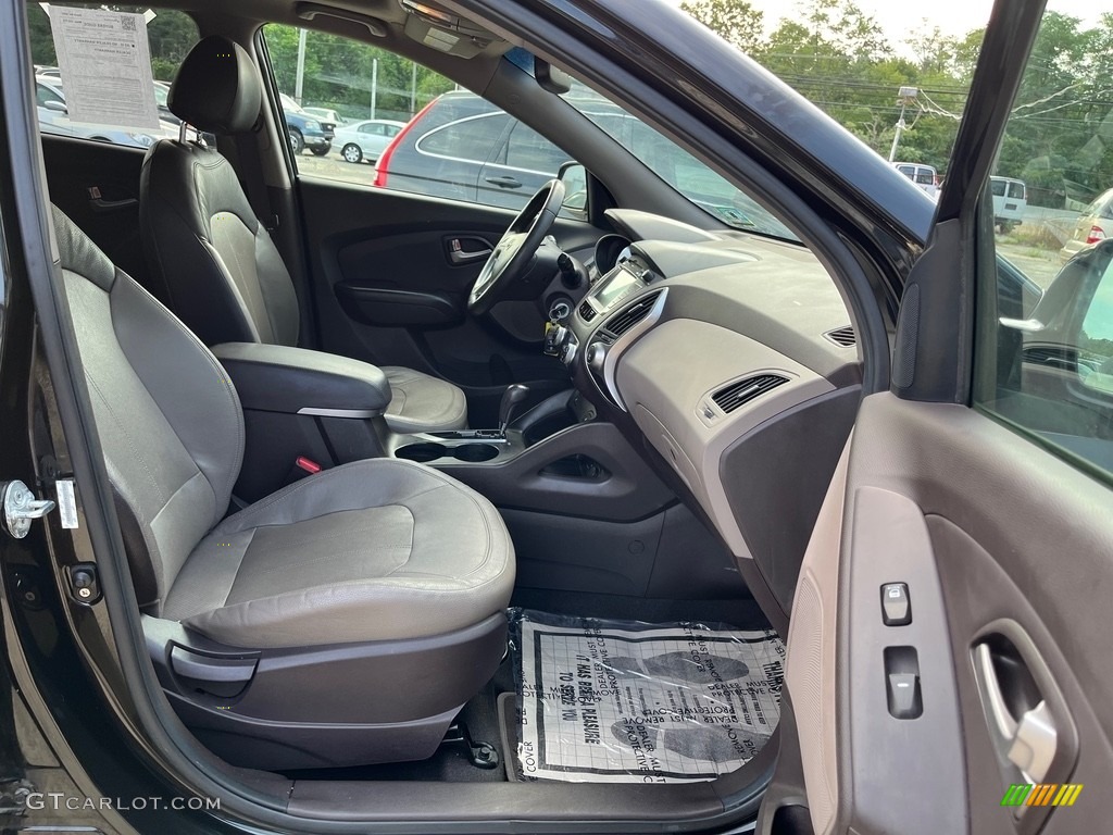2012 Tucson Limited AWD - Ash Black / Black/Saddle photo #15