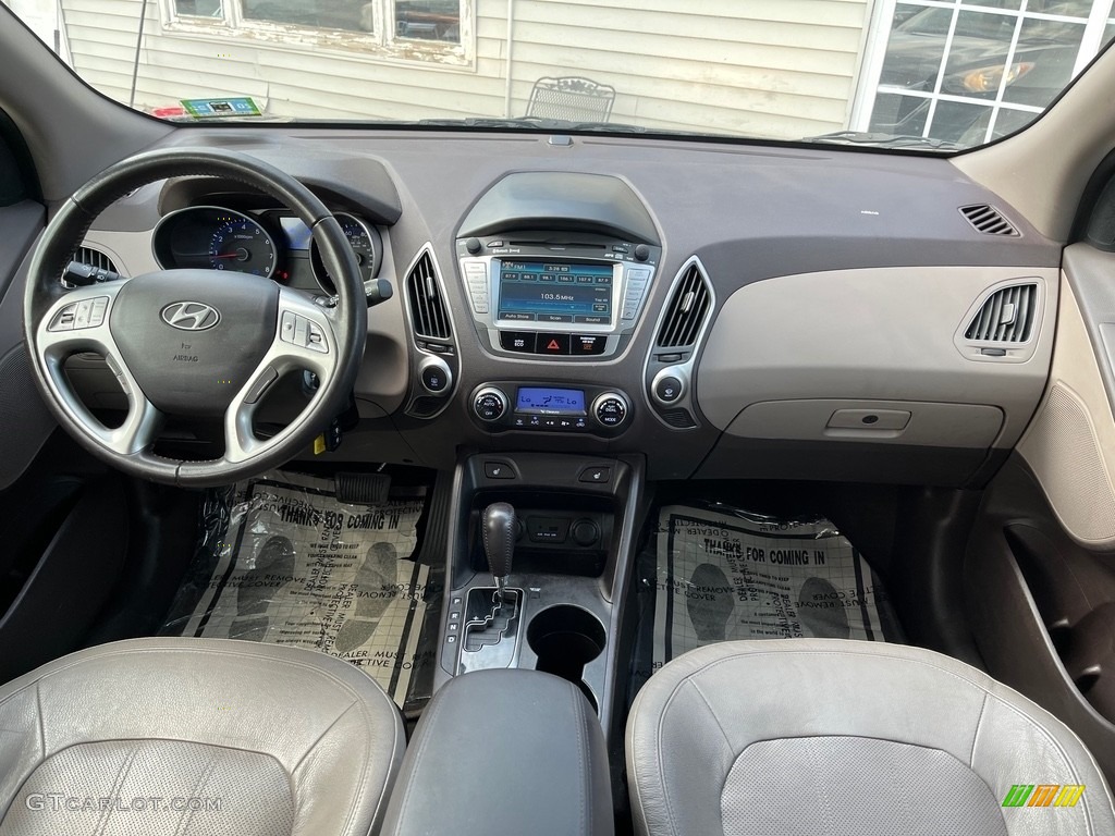 2012 Tucson Limited AWD - Ash Black / Black/Saddle photo #20