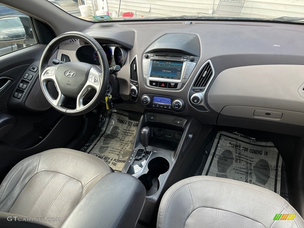 2012 Tucson Limited AWD - Ash Black / Black/Saddle photo #21