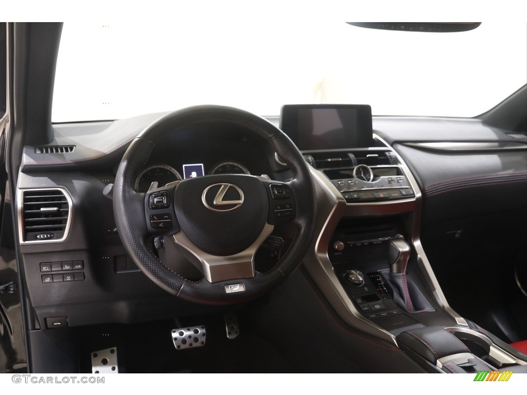 2020 Lexus NX 300 F Sport AWD Circuit Red Dashboard Photo #144772111