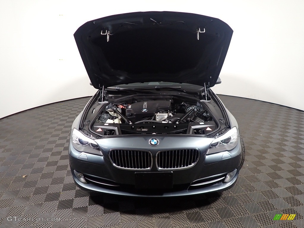 2013 5 Series 528i xDrive Sedan - Tasman Green Metallic / Oyster/Black photo #7