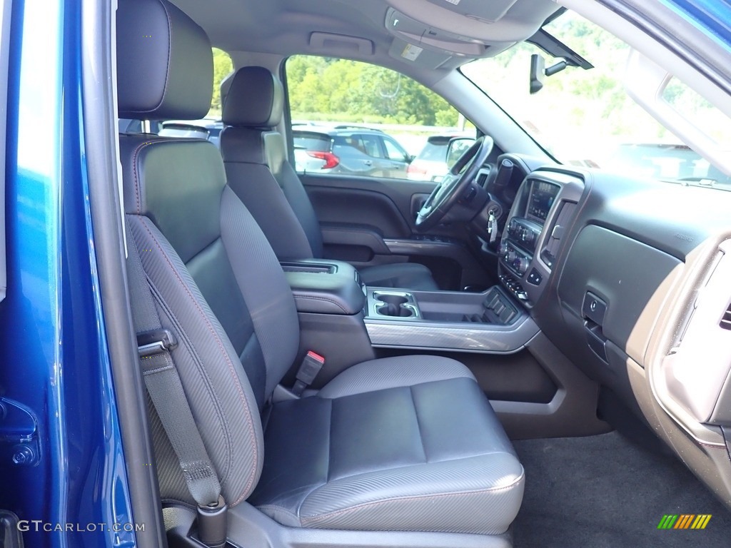 2018 Sierra 1500 SLT Double Cab 4WD - Stone Blue Metallic / Jet Black/­Spice Red photo #15