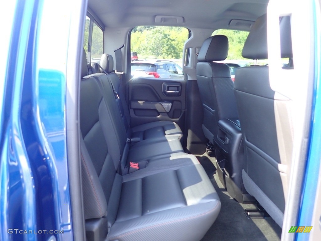 2018 Sierra 1500 SLT Double Cab 4WD - Stone Blue Metallic / Jet Black/­Spice Red photo #16