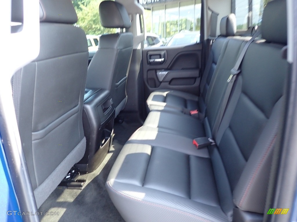 2018 Sierra 1500 SLT Double Cab 4WD - Stone Blue Metallic / Jet Black/­Spice Red photo #17