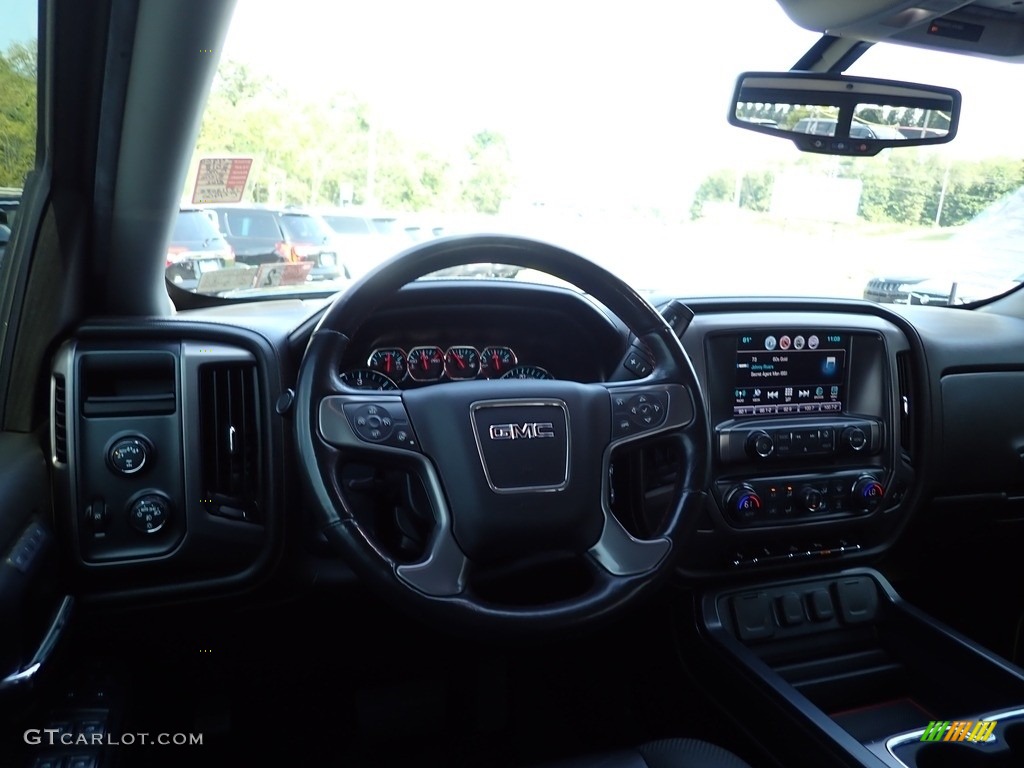 2018 Sierra 1500 SLT Double Cab 4WD - Stone Blue Metallic / Jet Black/­Spice Red photo #18