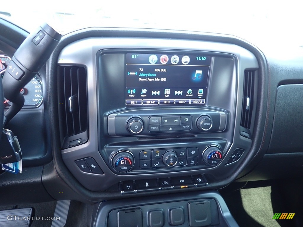2018 Sierra 1500 SLT Double Cab 4WD - Stone Blue Metallic / Jet Black/­Spice Red photo #23