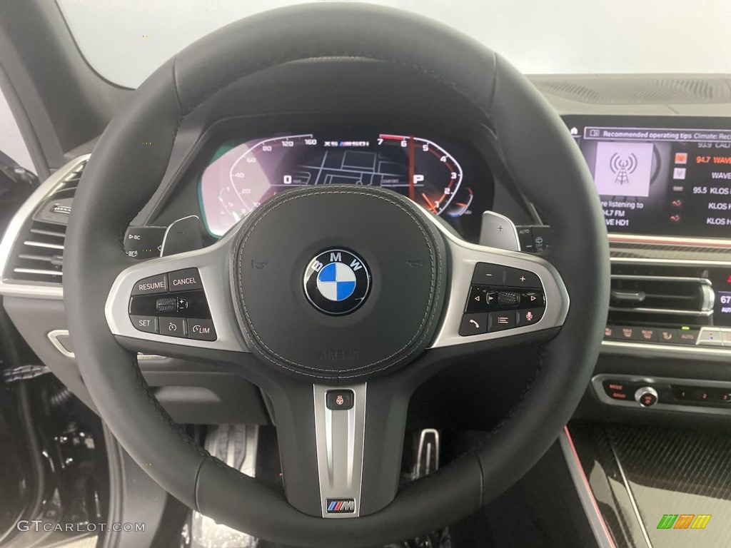 2023 BMW X5 M50i Black Steering Wheel Photo #144777500