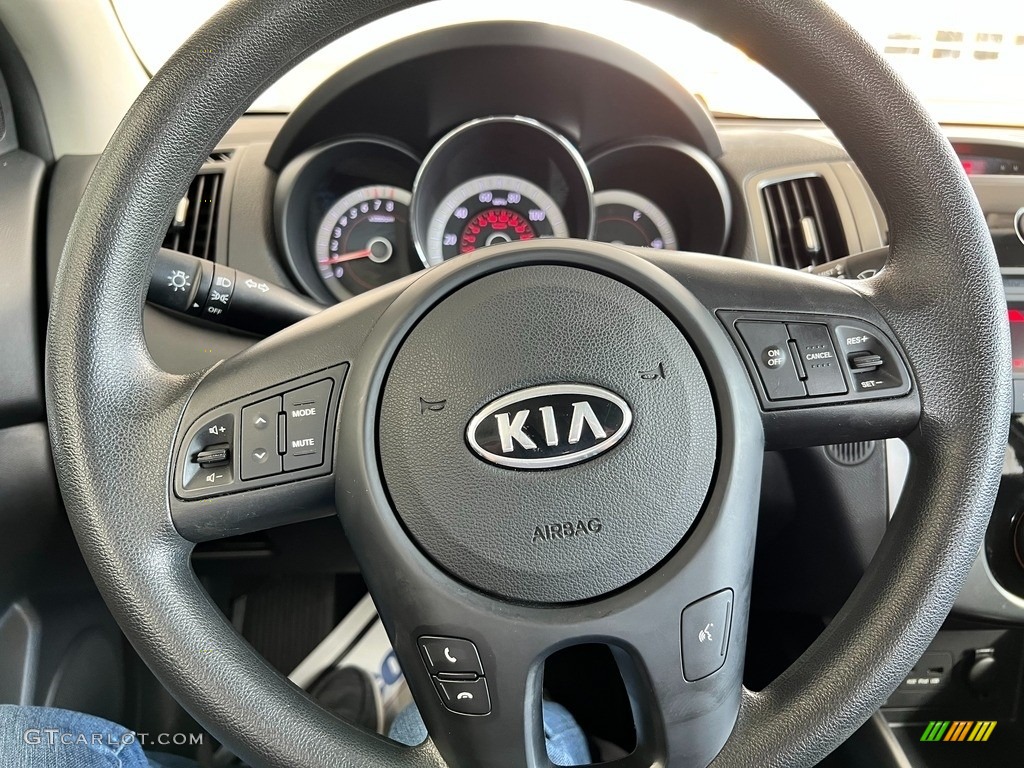 2013 Kia Forte Koup EX Black Steering Wheel Photo #144777602