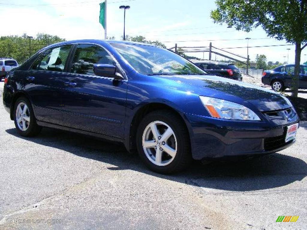 2003 Accord EX Sedan - Eternal Blue Pearl / Black photo #7