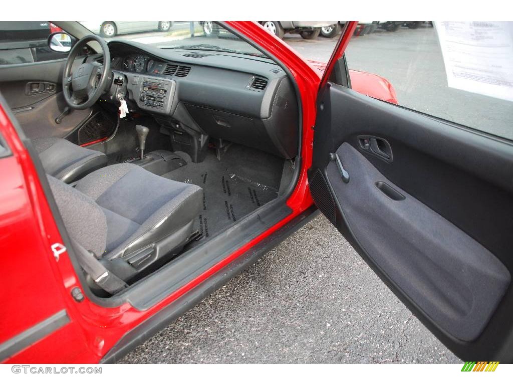 1993 Civic DX Coupe - Milano Red / Black photo #19