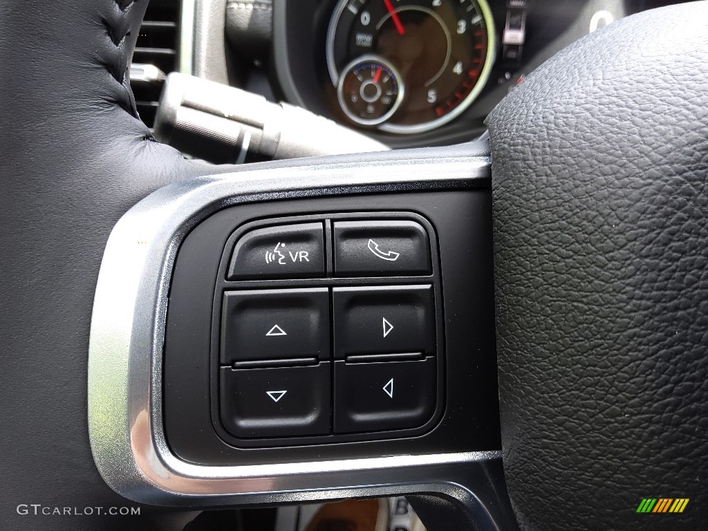 2022 Ram 2500 Laramie Mega Cab 4x4 Black Steering Wheel Photo #144778289