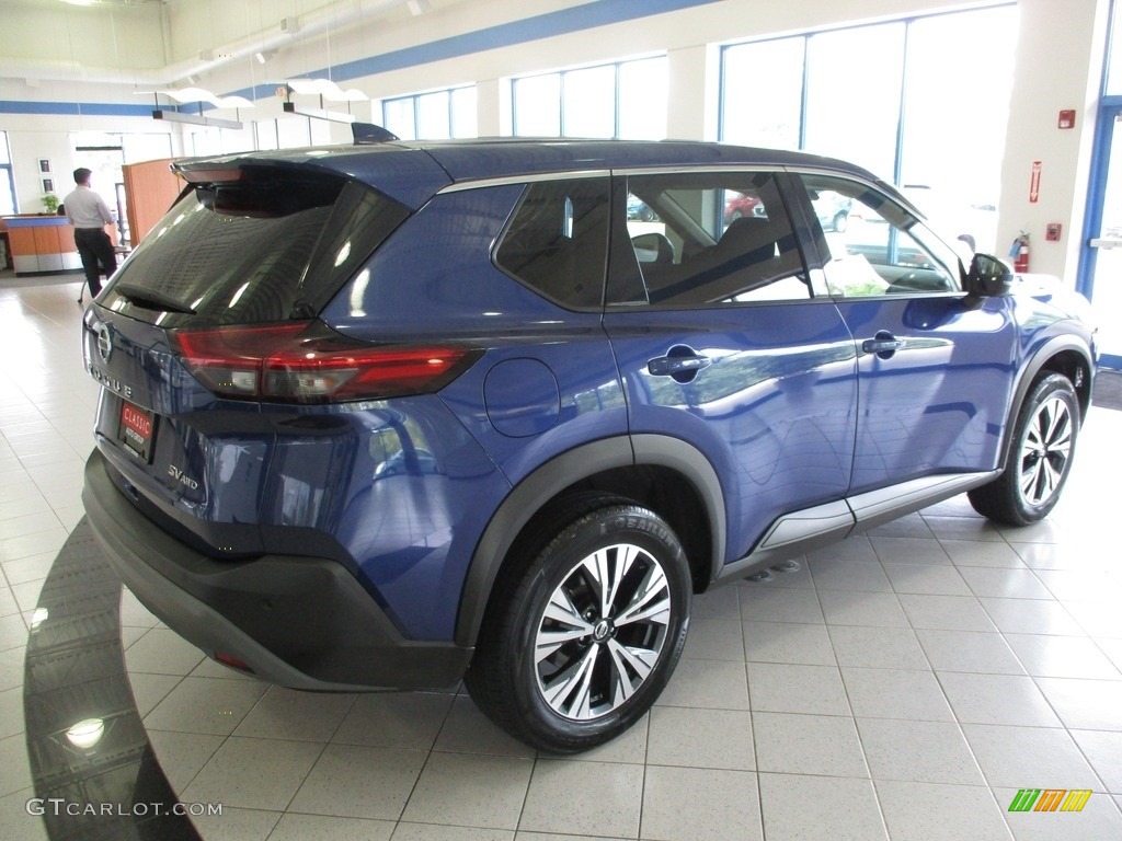 2021 Rogue SV AWD - Caspian Blue Metallic / Charcoal photo #7