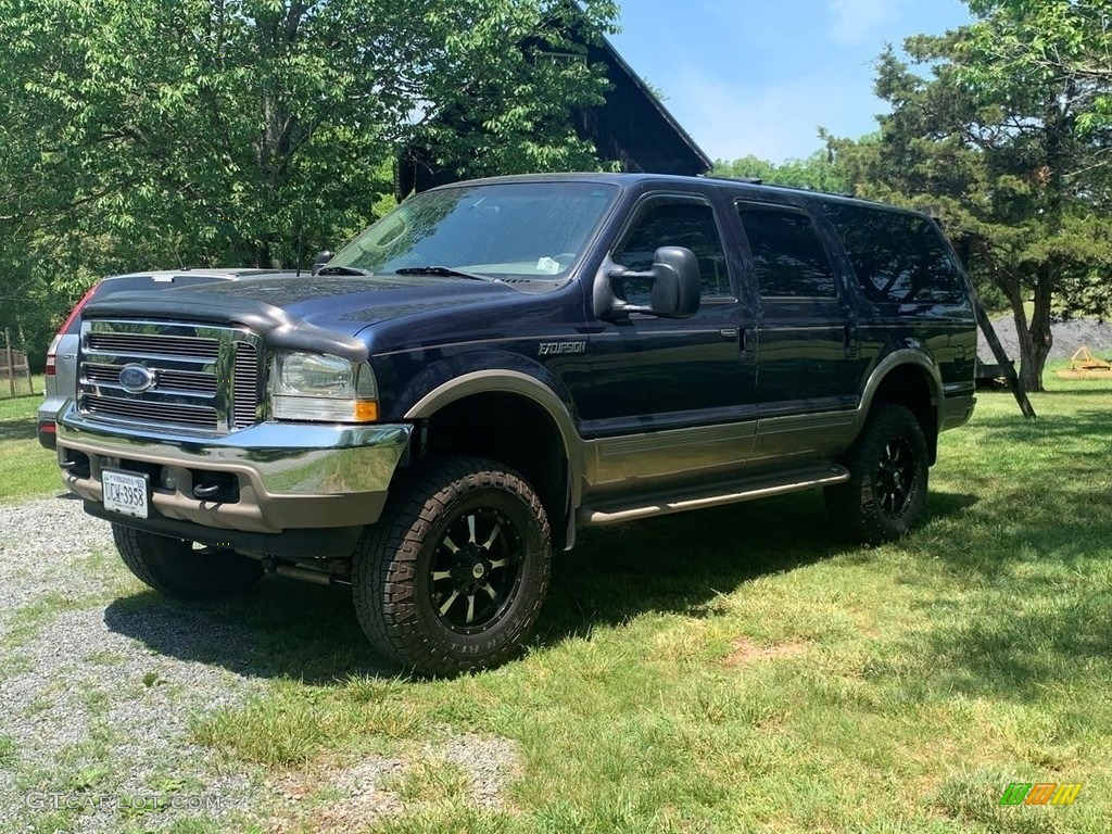 2003 Excursion Eddie Bauer 4x4 - Medium Wedgewood Blue Metallic / Medium Parchment photo #2