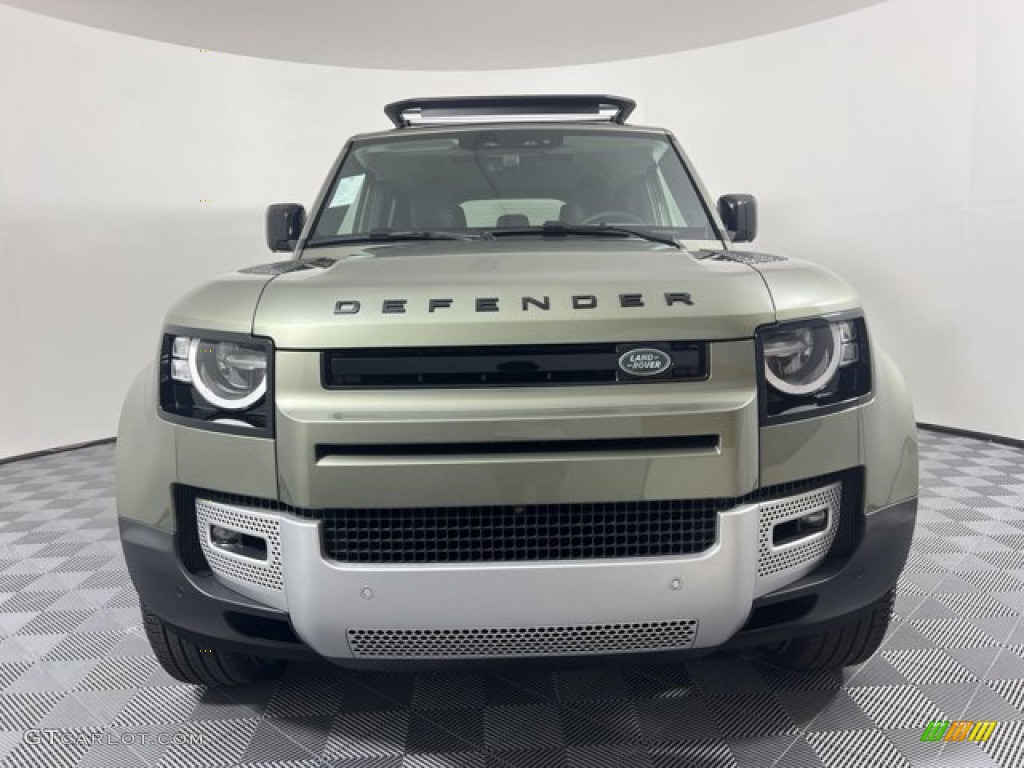 Pangea Green Metallic 2023 Land Rover Defender 110 S Exterior Photo #144779450