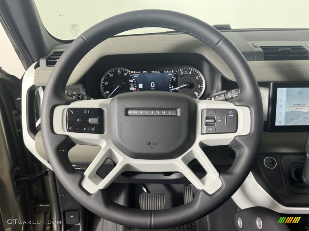 2023 Land Rover Defender 110 S Khaki Steering Wheel Photo #144779495