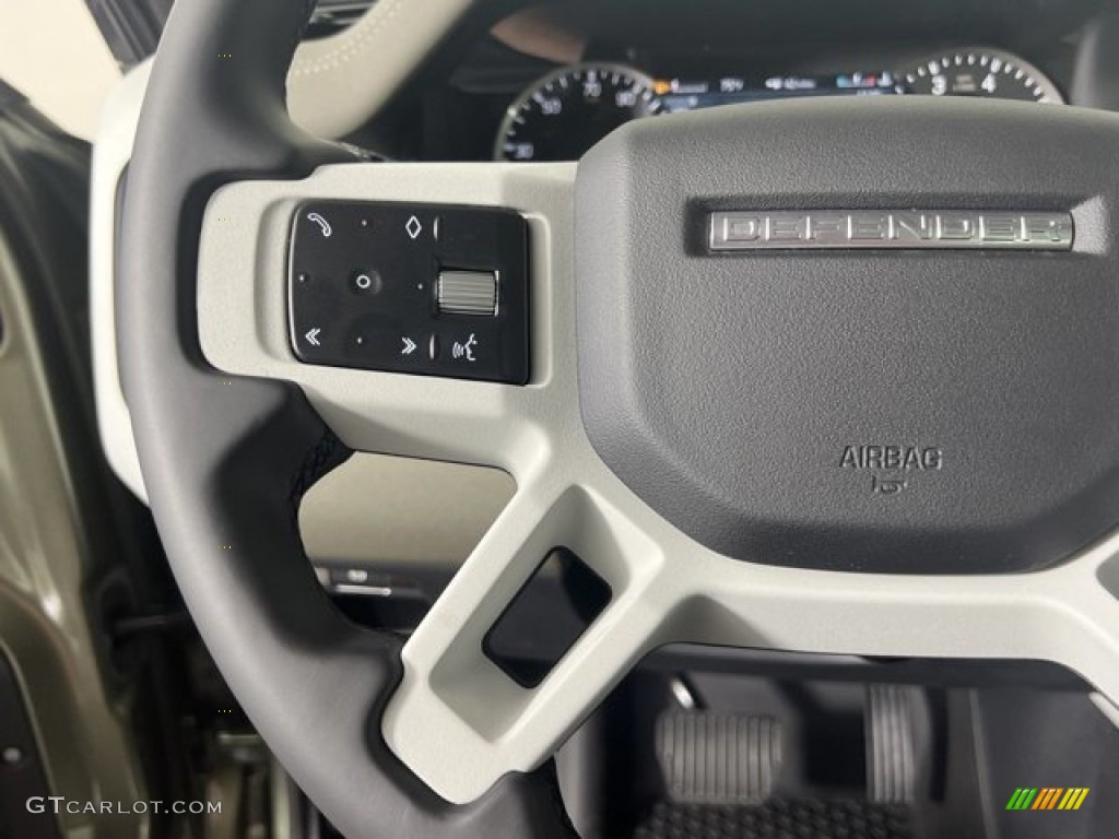 2023 Land Rover Defender 110 S Khaki Steering Wheel Photo #144779501