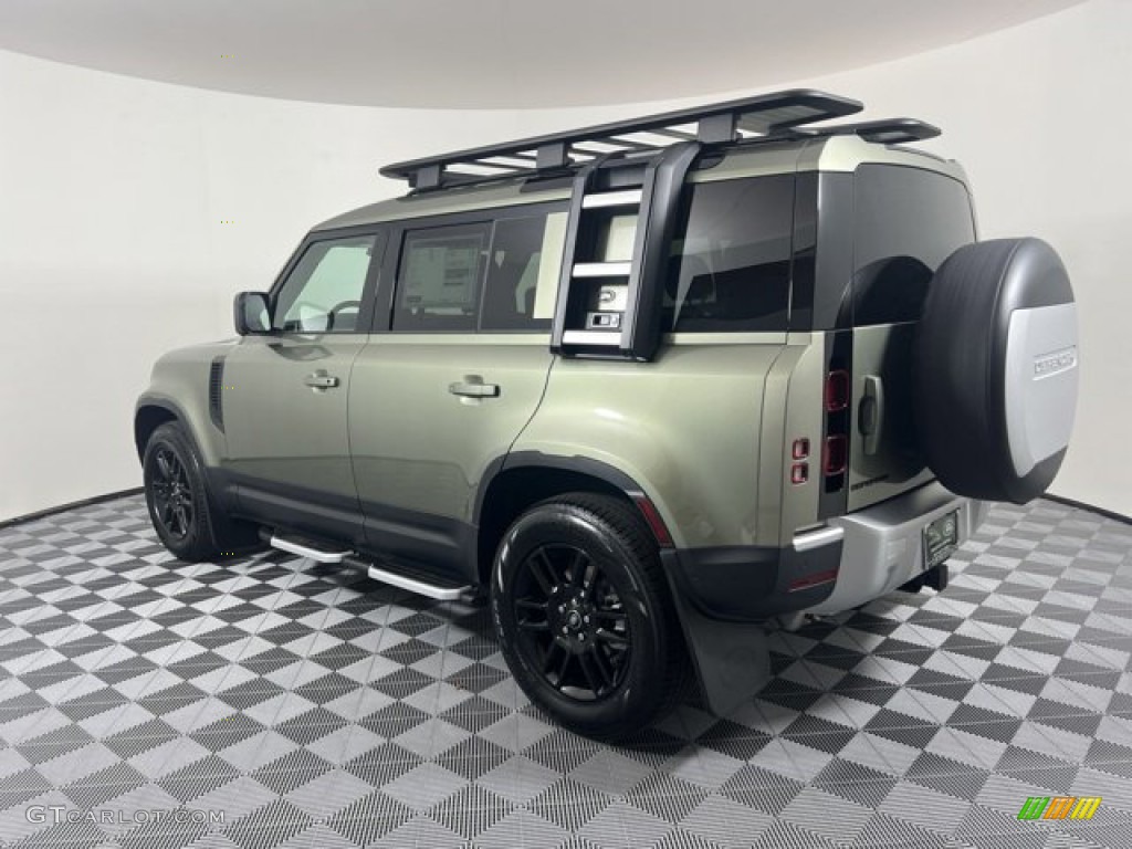 Pangea Green Metallic 2023 Land Rover Defender 110 S Exterior Photo #144779552