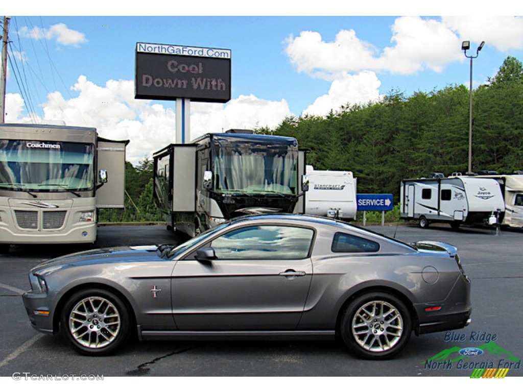 2014 Mustang V6 Premium Coupe - Sterling Gray / Charcoal Black photo #2