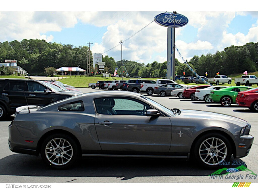 2014 Mustang V6 Premium Coupe - Sterling Gray / Charcoal Black photo #6