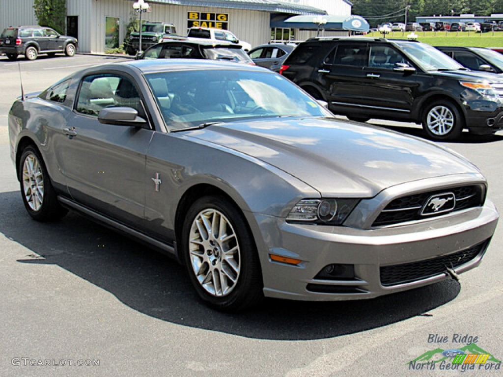2014 Mustang V6 Premium Coupe - Sterling Gray / Charcoal Black photo #7
