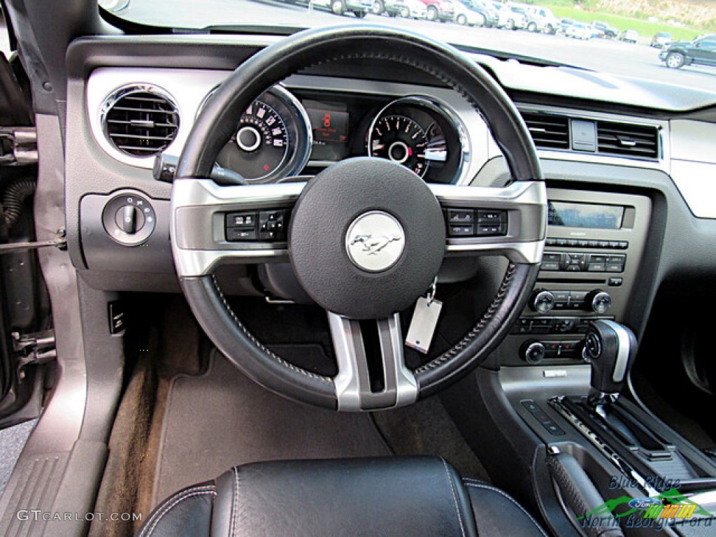 2014 Mustang V6 Premium Coupe - Sterling Gray / Charcoal Black photo #14