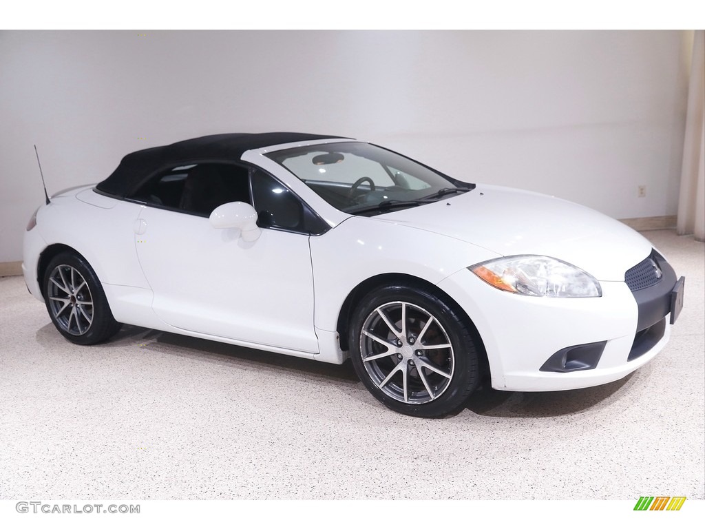2012 Eclipse Spyder GS Sport - Northstar White / Dark Charcoal photo #2