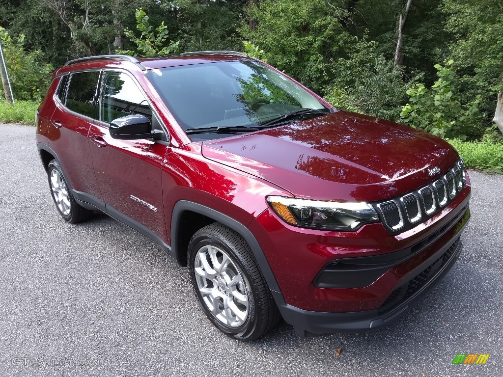 Velvet Red Pearl 2022 Jeep Compass Latitude Lux 4x4 Exterior Photo #144783296