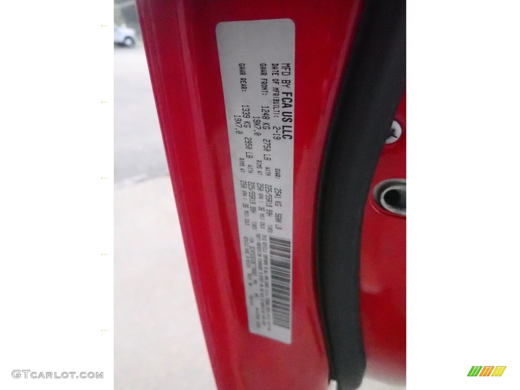 2019 Journey GT AWD - Redline 2 Coat Pearl / Black/Red photo #28