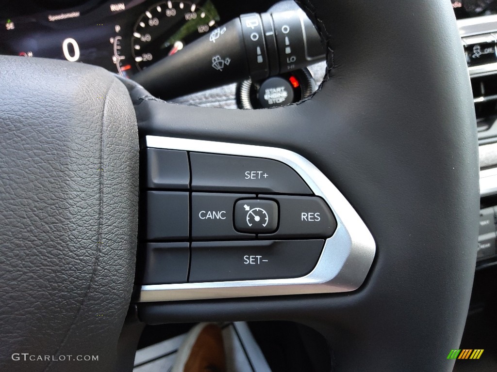 2022 Jeep Compass Latitude Lux 4x4 Black Steering Wheel Photo #144783677
