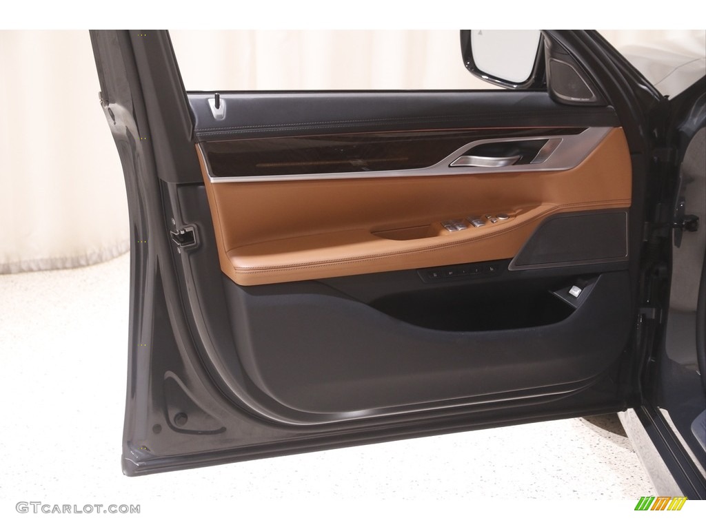 2020 BMW 7 Series 750i xDrive Sedan Cognac Door Panel Photo #144785171
