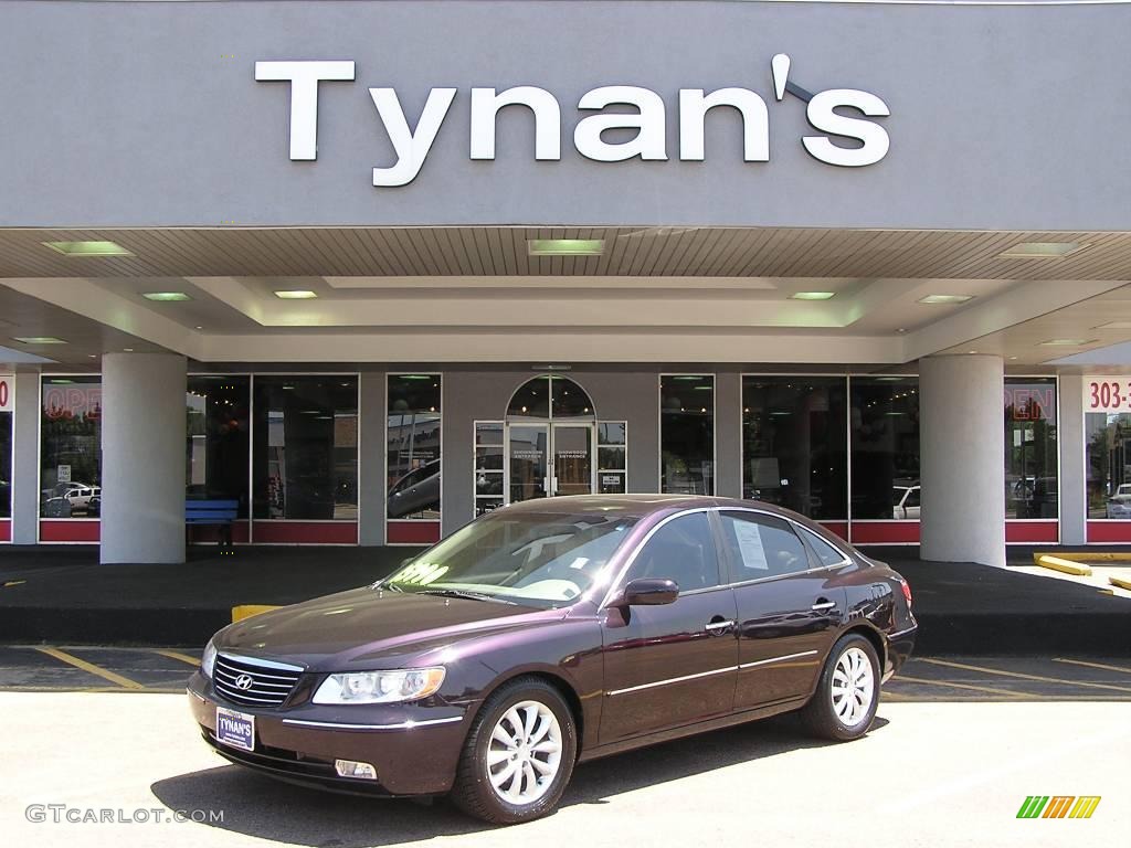2007 Azera Limited - Aubergine Metallic / Beige photo #1